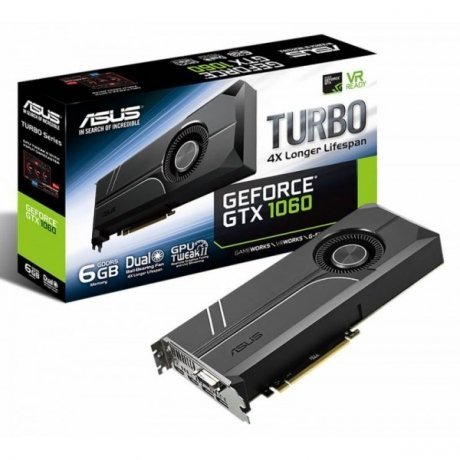 Видеокарта Asus PCI-E TURBO-GTX1060-6G nVidia GeForce GTX 1060 6144Mb 192bit GDDR5 1506/8008 Ret - фото 2