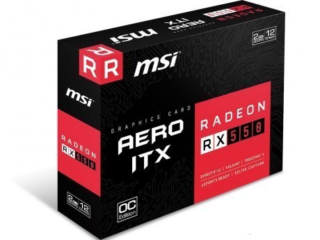 Видеокарта MSI RX 550 AERO ITX 2G OC AMD Radeon RX5502048Mb - фото 5
