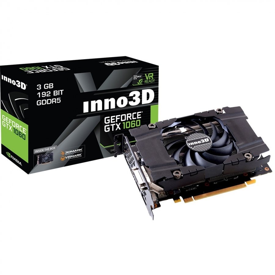 Видеокарта Inno3D GeForce GTX 1060 3Gb Compcact (N1060-6DDN-L5GM)