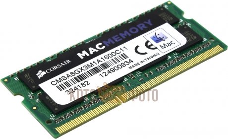 Память Corsair SO-DIMM DDR3L 8Gb PC3-12800 1600MHz (CMSA8GX3M1A1600C11) RTL - фото 2