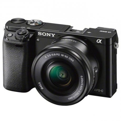 Цифровой фотоаппарат Sony Alpha A6000 Kit 16-50, 55-210 mm Black - фото 1