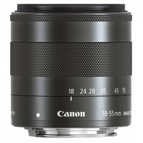 Объектив Canon EF-M 18-55мм f/3.5-5.6 черный STM (5984B005)  - фото 2