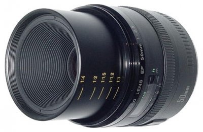 Объектив Canon EF 50mm f 2.5 Compact Macro - фото 2