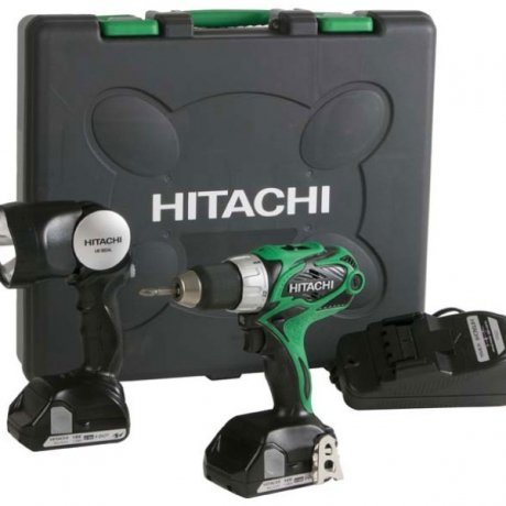 Дрель-шуруповерт аккумуляторная Hitachi DS18DVF3-TA + фонарь - фото 2