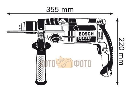 Дрель электрическая Bosch GSB 21-2 RCT (0.601.19C.700) ударная - фото 3