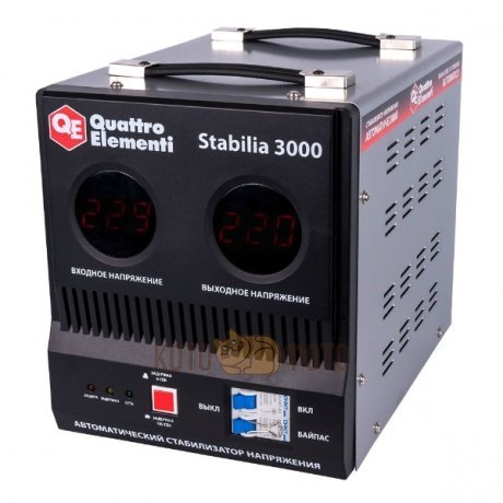 Стабилизатор напряжения Quattro Elementi Stabilia 3000 (772-074) - фото 1