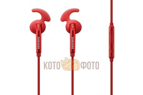 Гарнитура проводная Samsung EO-EG920L In-Ear-Fit Red - фото 3