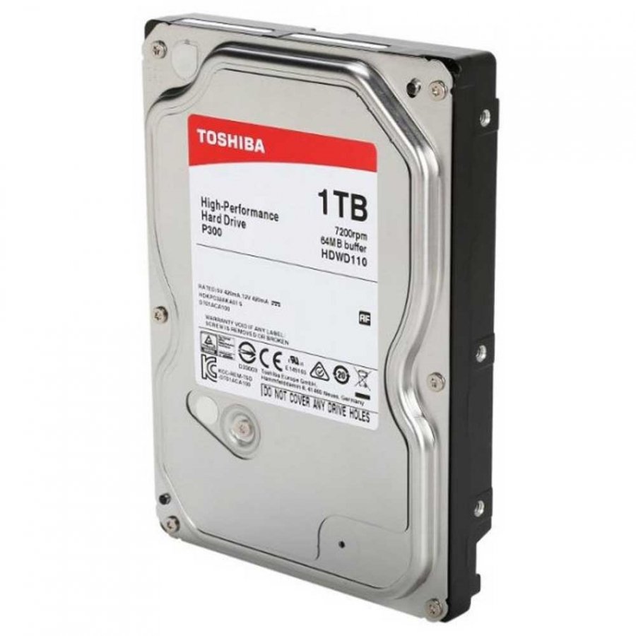 Жесткий диск Toshiba P300 1Tb (HDWD110UZSVA) жесткий диск toshiba p300 2tb hdwd220uzsva отличное состояние