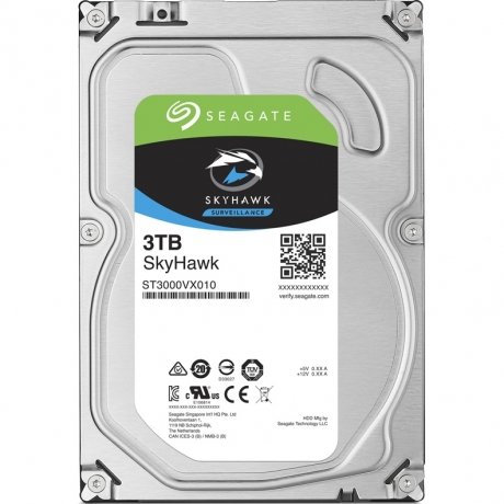 Жесткий диск 3TB Seagate SkyHawk ST3000VX010 3.5  SATA - фото 2