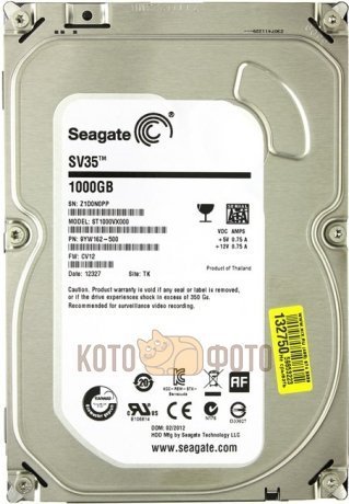 Жесткий диск Seagate Original SATA-III 1Tb ST1000VX001 Surveillance (5900rpm) 64Mb 3.5 - фото 2