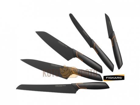 Набор ножей Edge Fiskars в блоке (5 ножей 1003099) - фото 2