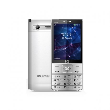 Мобильный телефон BQ Mobile 3201 Option Silver - фото 1
