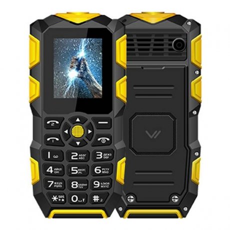 Мобильный телефон Vertex K203 Black Yellow - фото 1