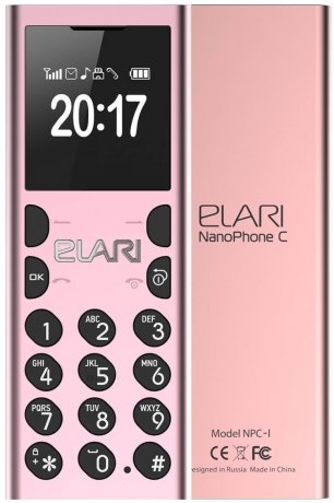 Мобильный телефон Elari NanoPhone C Rose - фото 1