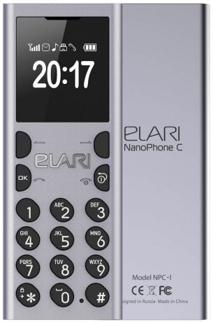 Мобильный телефон Elari NanoPhone C Silver - фото 1