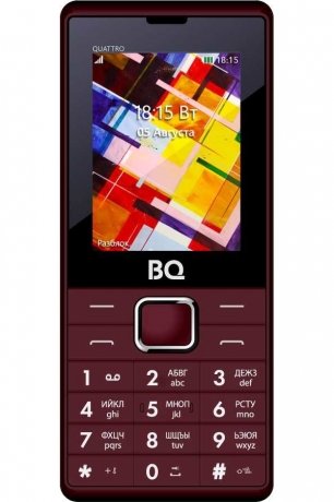 Мобильный телефон  BQ Mobile 2412 Quattro Dark Red - фото 2