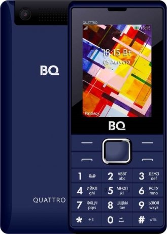 Мобильный телефон  BQ Mobile 2412 Quattro Dark Blue - фото 1