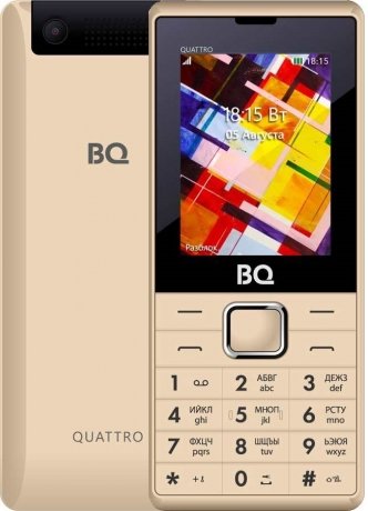 Мобильный телефон  BQ Mobile 2412 Quattro Gold - фото 1