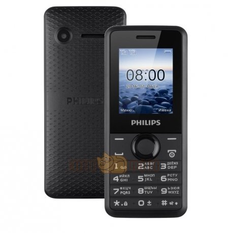 Мобильный телефон Philips Xenium E103 Black - фото 1