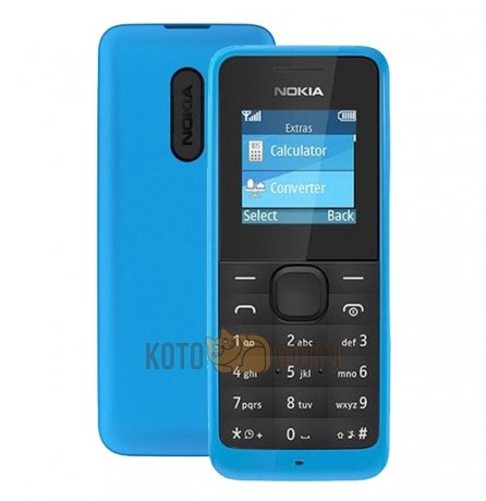 Мобильный телефон Nokia 105 DS Cyan - фото 1