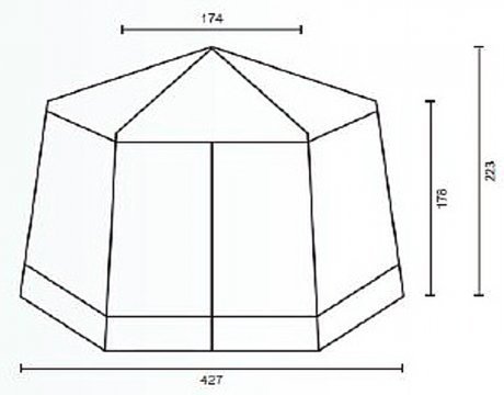 Тент-шатер Campack Tent G-3601W (со стенками) - фото 2