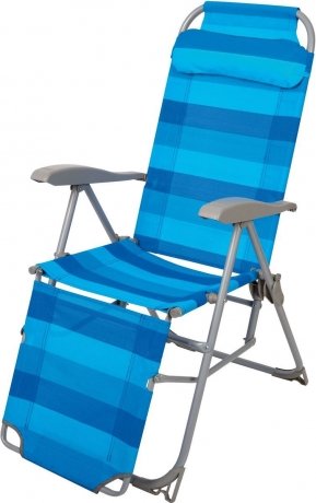 Кресло-шезлонг складное NIKA К3 синий - фото 1