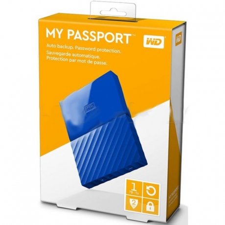 Внешний жесткий диск WD My Passport 1Tb (WDBBEX0010BBL-EEUE) - фото 5