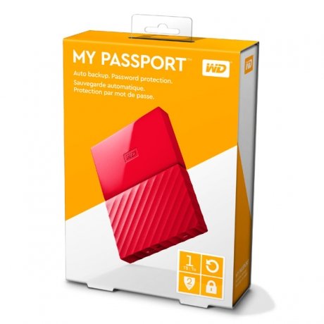 Внешний жесткий диск WD My Passport 1Tb (WDBBEX0010BRD-EEUE) - фото 5