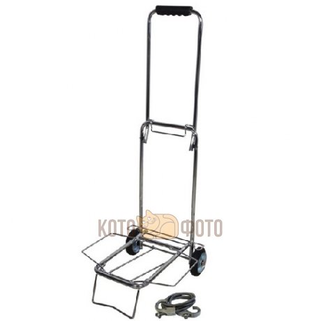 Тележка BMC-12LS хромированная металлич колеса 70кг Рыжий кот 1880₽