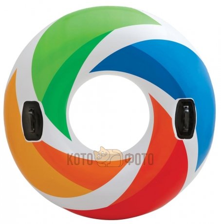 INTEX 58202 Камера разноцветные вихри и ручками - фото 1