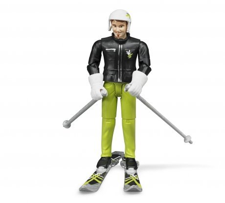 Фигурка Bruder лыжника с аксессуарами - фото 2
