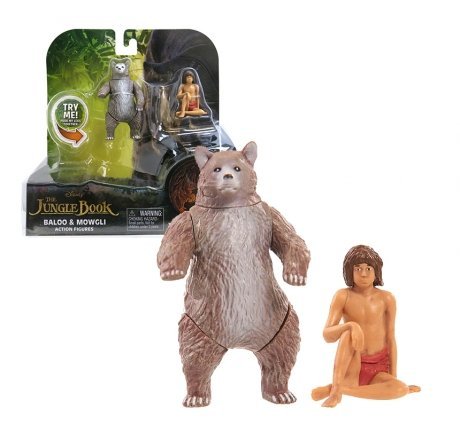 Игрушка Jungle Book Книга джунглей, 2 фигурки в блистере (Балу и Маугли) - фото 1