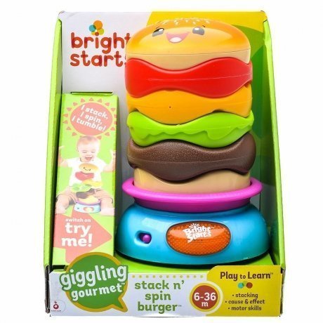 Развивающая игрушка Bright Star-пирамидка Веселый бутерброд - фото 5