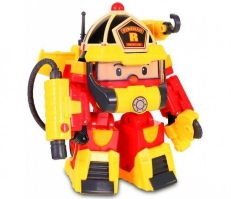 Трансформер Рой Robocar Poli 10 см с костюмом супер пожарного - фото 3