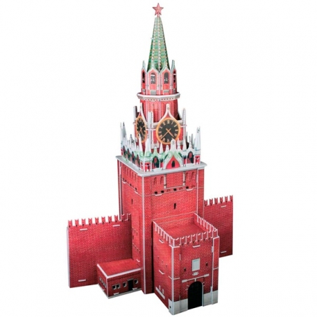 Игрушка 3D-пазл CubicFun Спасская башня (Россия) - фото 2
