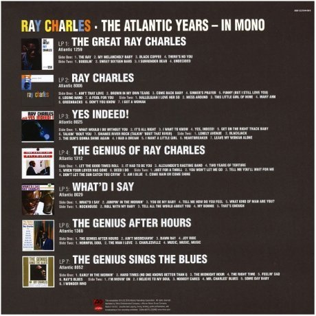 Виниловая Пластинка Charles, Ray The Atlantic Years - In Mono - фото 3
