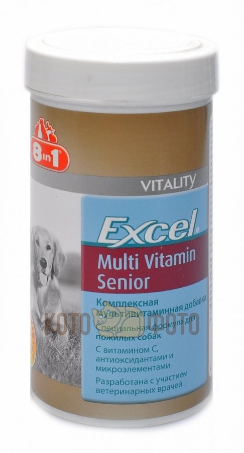 8in1 Мультивитамины Для Пожилых Собак Excel Multi Vitamin Senior, 70Таб 108696