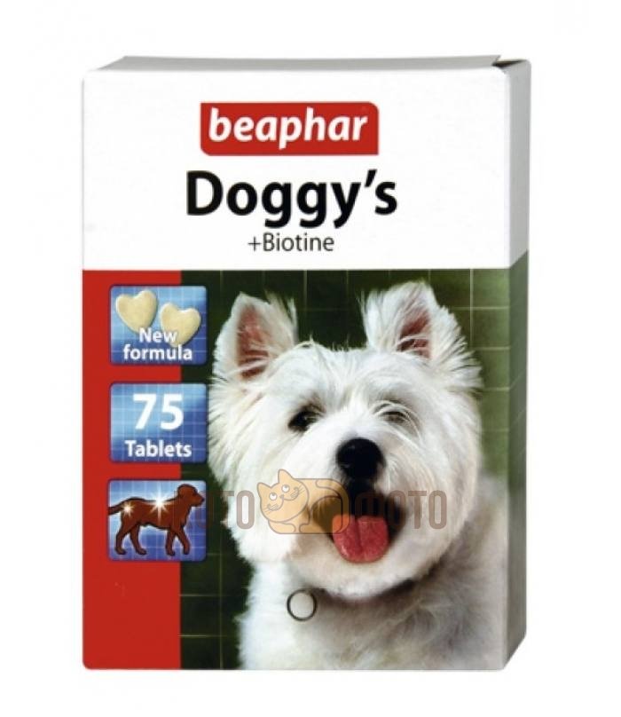 Beaphar Витамины для собак с биотином (Doggy`s+Biotin), 75шт (12507) 10019 - фото 1