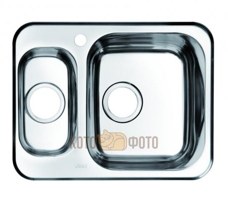 Мойка для кухни нержавеющая сталь, «шелк», 1 1/2, чаша слева Iddis Strit STR60SZi77 - фото 1