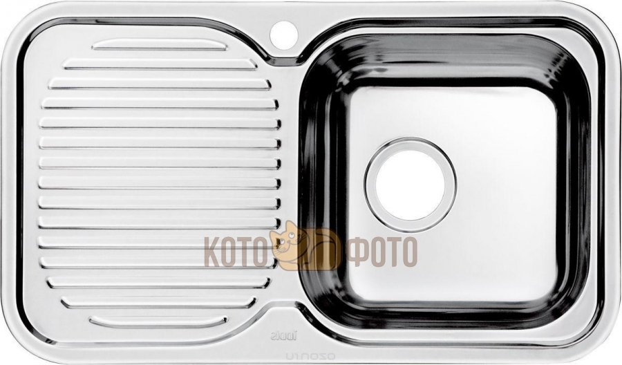 

Мойка для кухни нержавеющая сталь, шелк, чаша справа Iddis Strit STR76SRi77