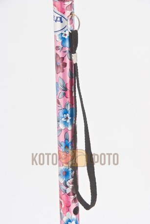 Трость Armed Yu821 розовая с цветами а.20170000109 - фото 3