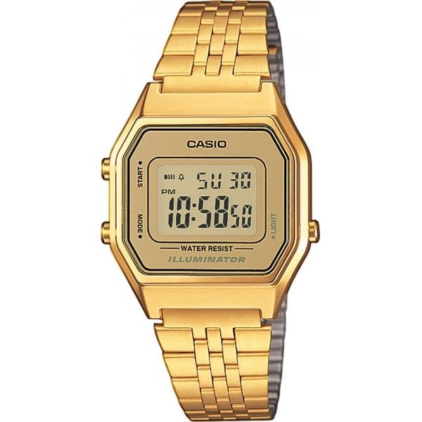 Наручные часы Casio Illuminator LA680WEGA-9E, цвет золотой