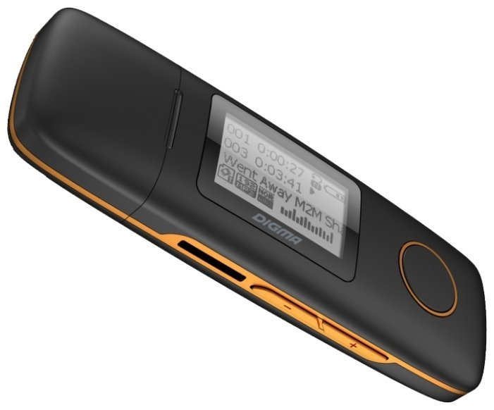 Цифровой плеер Digma U3 - 4Gb Black-Orange