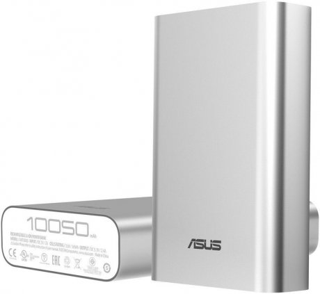 Мобильный аккумулятор Asus ZenPower ABTU005 Li-Ion 10050mAh 2.4A серебристый 1xUSB - фото 1