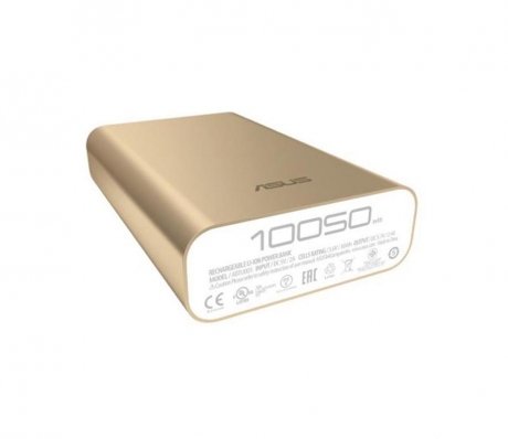 Мобильный аккумулятор Asus ZenPower ABTU005 Li-Ion 10050mAh 2.4A золотистый 1xUSB - фото 1