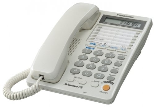 Телефон проводной Panasonic KX-TS2368RUW белый от Kotofoto