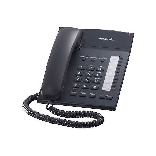 Телефон проводной Panasonic KX-TS2382RUB, черный