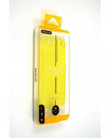 Baseus Ultra Thin Case 0.6mm for iPhone 5C (Yellow) - фото 2