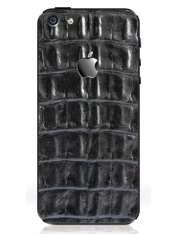 iRich Leather Sticker i5-300 for Apple iPhone 5 (Black)