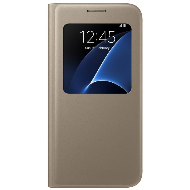 Чехол Samsung S View для Samsung Galaxy S7 (G930) EF-CG930PFEGRU Gold